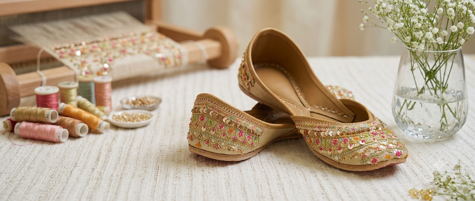 Handcrafted footwear and Indian craftsmanship